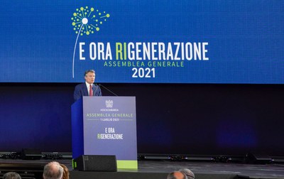 Il Presidente Alessandro Spada all'Assemblea Generale 2021