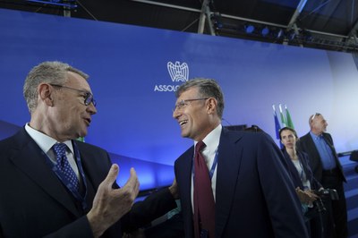 Assemblea Generale 2022 - Il Presidente Alessandro Spada con il Vicepresidente Enrico Cereda