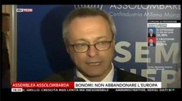 Assemblea Generale Assolombarda: il Presidente Bonomi sul ruolo dell'Italia in Europa - Servizio di SkyTg24