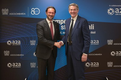 Alvise Biffi, Presidente Assolombarda e Roberto Tasca, Presidente A2A  - Evento "Competitività e nuove sfide globali"