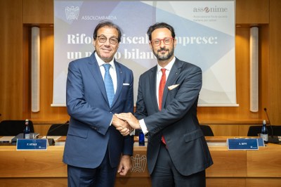 Evento Riforma fiscale 7 luglio 2025 - Viceministro Leo e Presidente Biffi