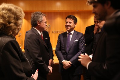 Il Premier Giuseppe Conte incontra Carlo Bonomi e il Consiglio Generale di Assolombarda