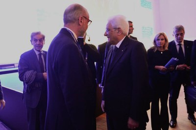 Gianfelice Rocca e il Presidente della Repubblica