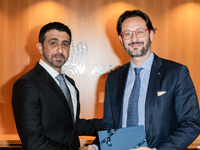 S.E. Hamad Sayah Al Mazrouei e Alvise Biffi S.E. Hamad Sayah Al Mazrouei e Alvise Biffi