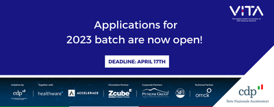 Al via la nuova call di VITA, l’acceleratore di startup attive nel settore della salute digitale