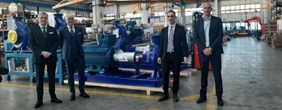 Il Presidente Caimi in visita alla KSB Italia a Concorezzo
