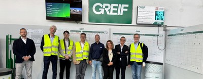 Il Presidente di Zona e l'Amministrazione comunale di Melzo visitano Greif Italy S.p.a
