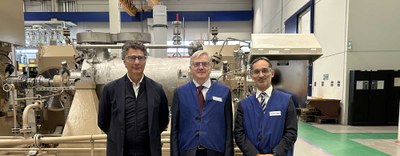 Il presidente della Sede di Monza e Brianza, Gianni Caimi, in visita alla Trillium Pumps Italy 