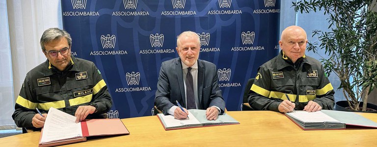 Sicurezza antincendio: firmato il protocollo d’intesa tra Assolombarda e il Comando Provinciale dei Vigili del Fuoco di Milano