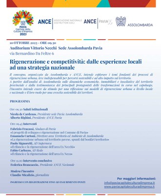 Rigenerazione e competitività: dalle esperienze locali ad una strategia nazionale