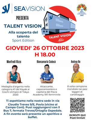 TALENT VISION - Alla scoperta del talento - Sport Edition