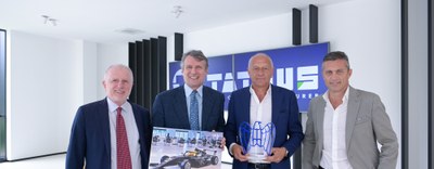 Il Presidente Alessandro Spada in visita presso la sede di Tatuus Racing 