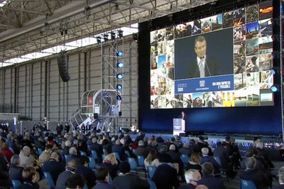 Assemblea Generale 2020 - Il Presidente di Assolombarda, Alessandro Spada, al podio