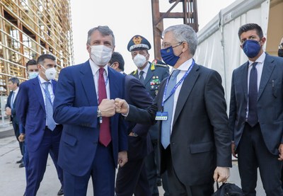 Alessandro Spada, Presidente di Assolombarda con Daniele Franco, Ministro dell'Economia e delle Finanze 