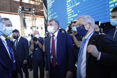 Assemblea Generale 2021 - Il Presidente Spada con Il Ministro Franco e il Sindaco Sala