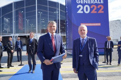 Assemblea Generale 2022 - Il Presidente Alessandro Spada e il Direttore Generale Alessandro Scarabelli