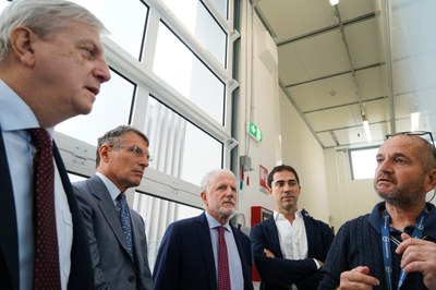 Il Presidente di Assolombarda Alessandro Spada e il Presidente della Sede di Monza e Brianza Giovanni Caimi hanno visitato la Technoprobe ad Agrate Brianza